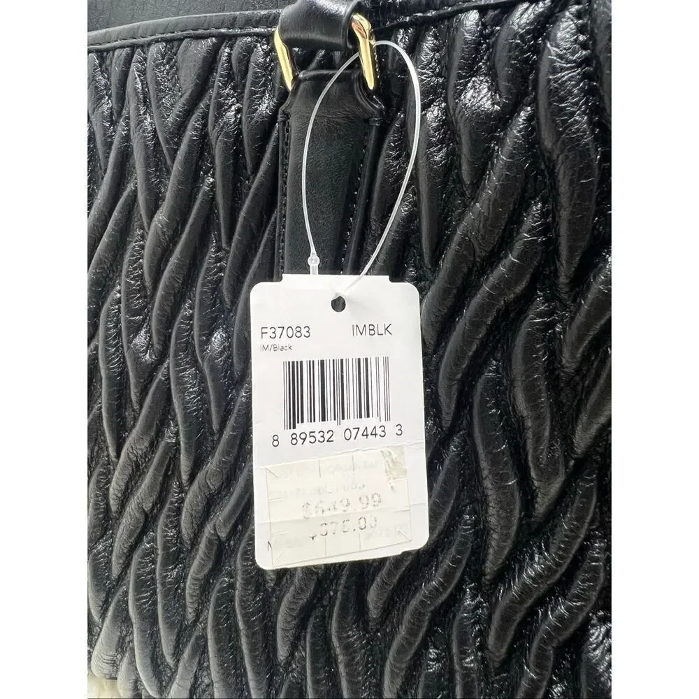 🔥🎁NWT! Coach Morgan Peeble Leather Satchel Handbag Black F37083 Msrp:$675.00
